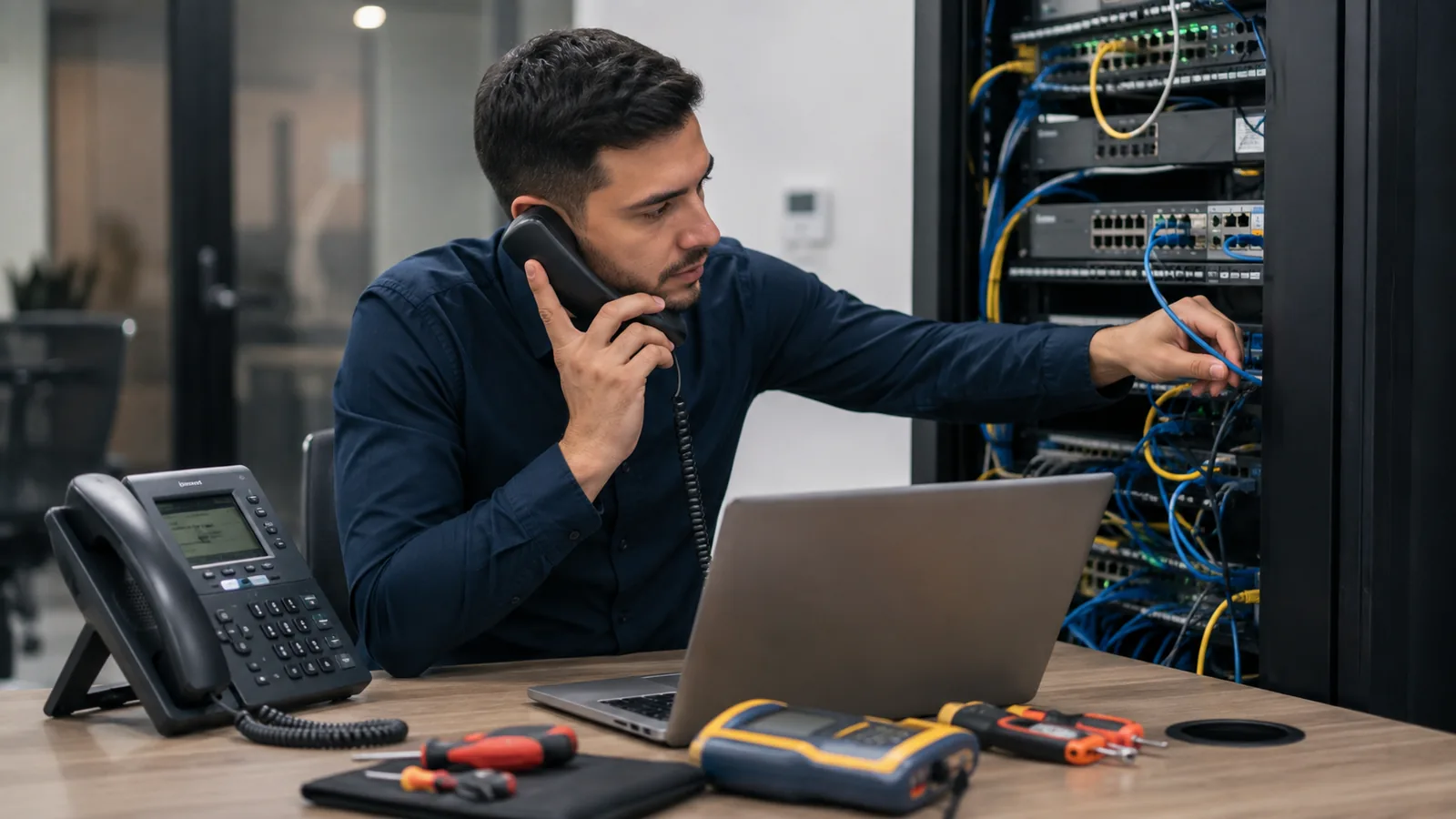 IP-PBX and voice communication solution for connected business teams